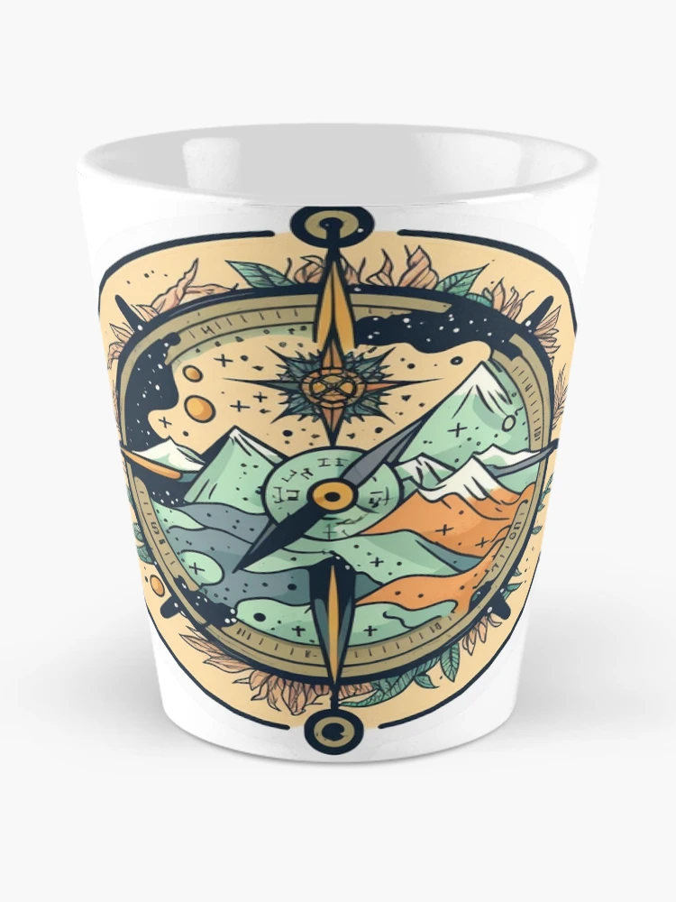 Thumbnail 2 of 4, Coffee Mug, Compass designed and sold by pathsofmeaning.