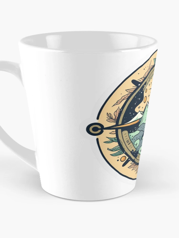 Thumbnail 3 of 4, Coffee Mug, Compass designed and sold by pathsofmeaning.
