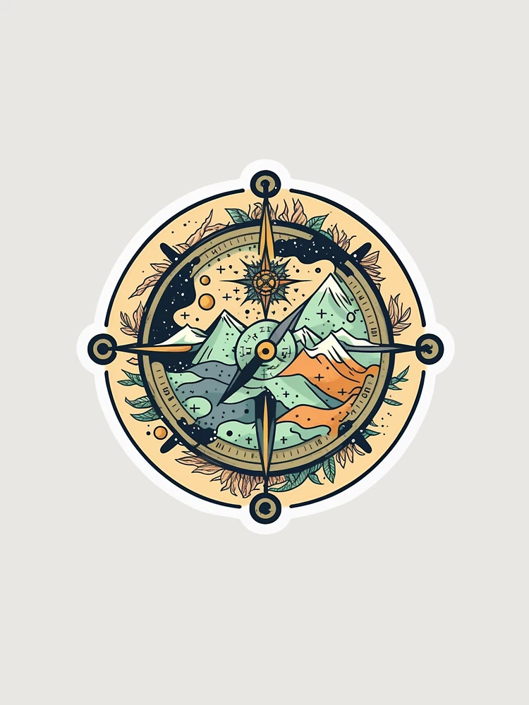 Thumbnail 6 of 6, Premium Oversized Sweatshirt, Compass designed and sold by pathsofmeaning.