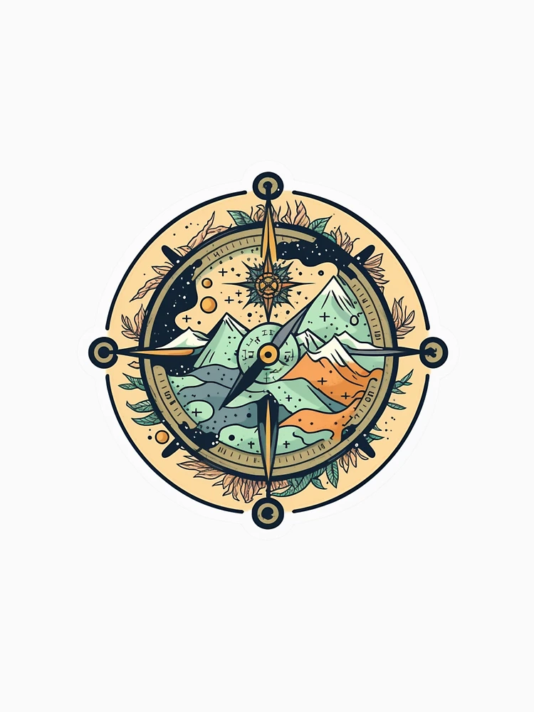 Thumbnail 6 of 6, Pullover Hoodie, Compass designed and sold by pathsofmeaning.