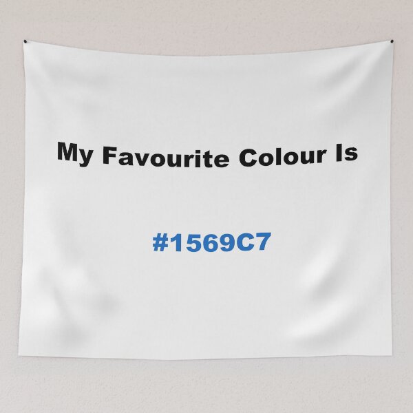 Item preview, My Favourite Colour Is #1569C7 designed and sold by kiippers.