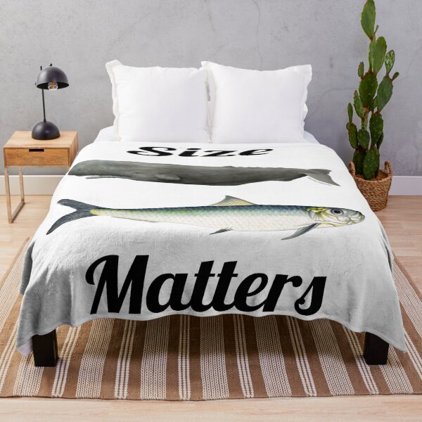 Item preview, Sperm whale vs sardine, size matters, motto designed and sold by Lacasadellora.