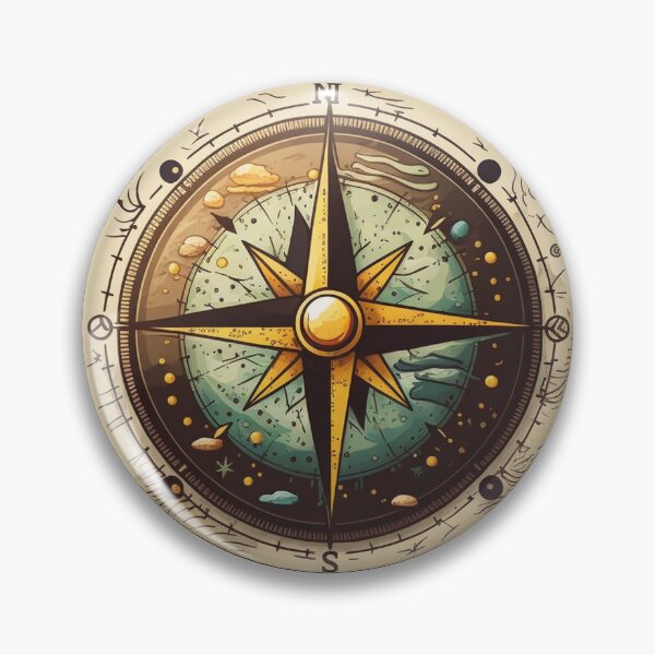 Item preview, Compass Illustration designed and sold by pathsofmeaning.