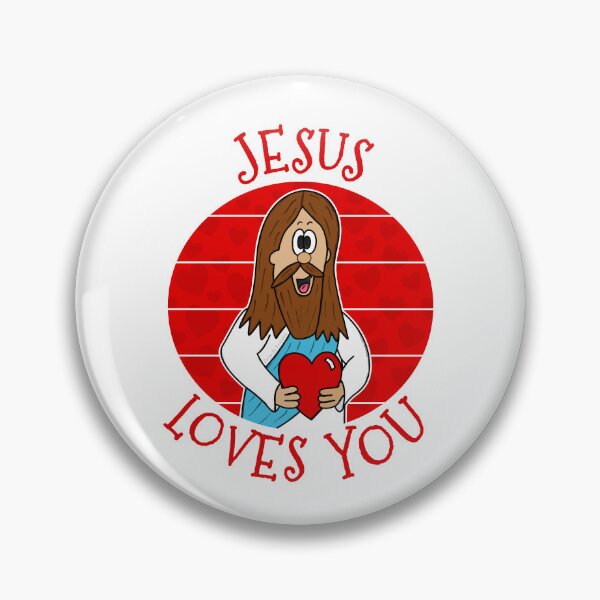 Item preview, Jesus Loves You Christian Church Valentines Day designed and sold by doodlerob.