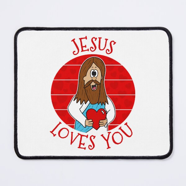 Item preview, Jesus Loves You Christian Church Valentines Day designed and sold by doodlerob.