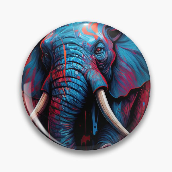 Artikelvorschau, Graffit Elephant Portrait entworfen und verkauft von Earth Celebration Designs.