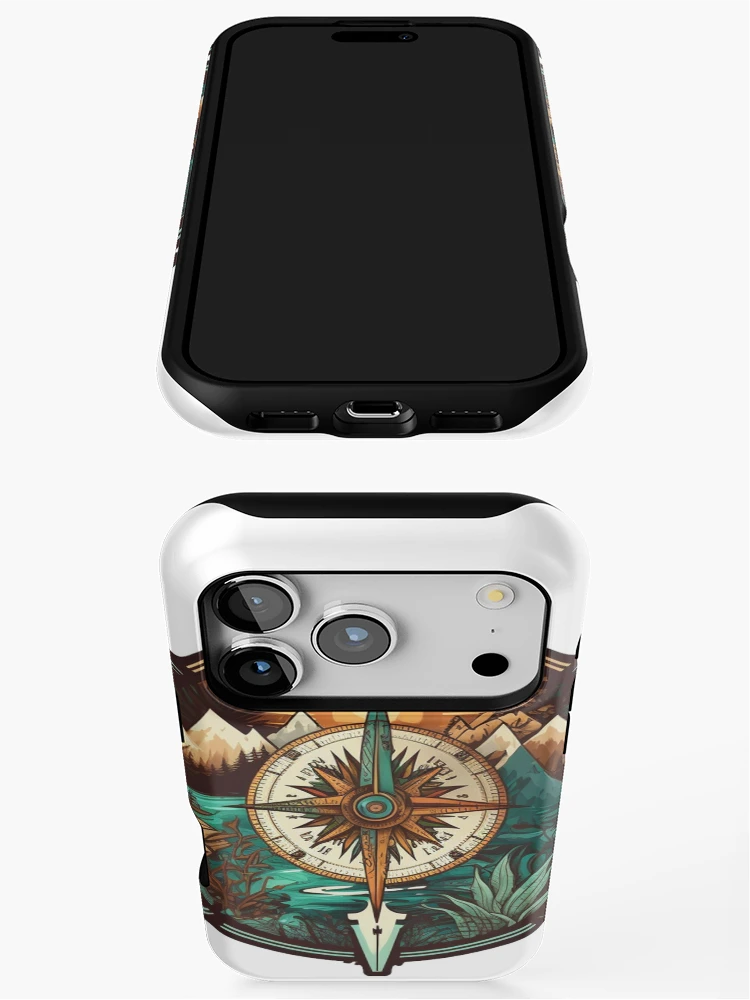 Thumbnail 3 of 4, iPhone Case, Beautiful Compass Design designed and sold by pathsofmeaning.