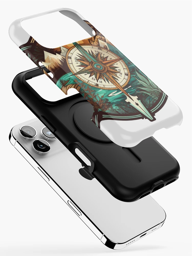 Thumbnail 2 of 4, iPhone Case, Beautiful Compass Design designed and sold by pathsofmeaning.
