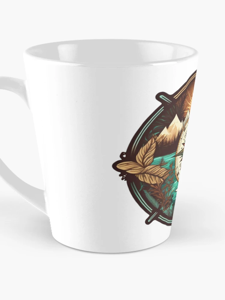Thumbnail 3 of 4, Coffee Mug, Beautiful Compass Design designed and sold by pathsofmeaning.