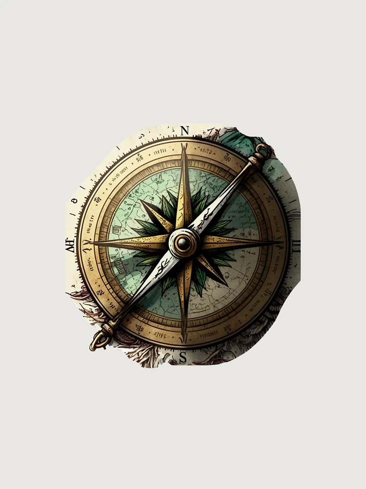 Thumbnail 6 of 6, Premium Oversized Sweatshirt, Compass designed and sold by pathsofmeaning.