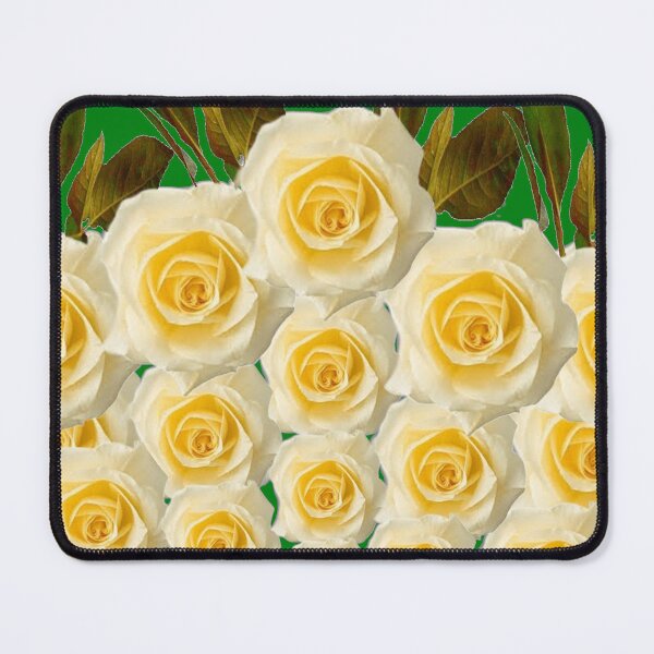 Item preview, GOLDEN ROSE GARDEN ABSTRACT GREEN-GREY FEAF ART designed and sold by sharlesart.