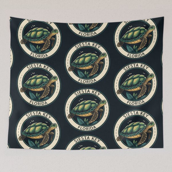 Item preview, Siesta Key Florida Turtle Badge designed and sold by KrisSidDesigns.