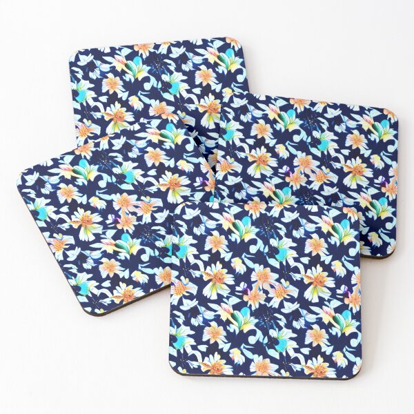 Item preview, Blue lily flower pattern designed and sold by gramizzia.