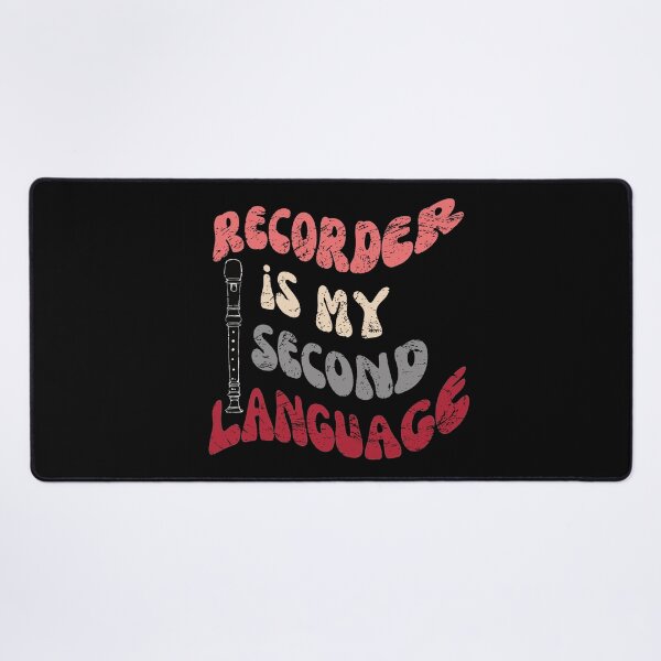 Item preview, Recorder is my second language - retro - vintage designed and sold by piesdesignart.