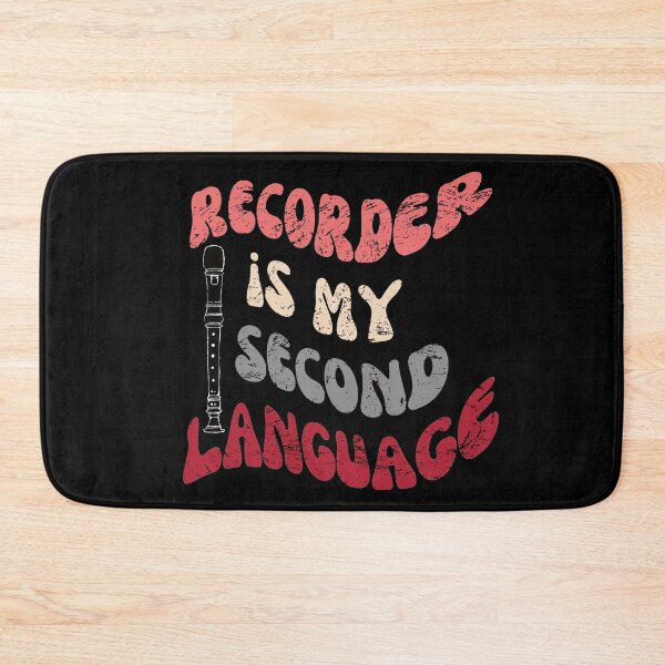Item preview, Recorder is my second language - retro - vintage designed and sold by piesdesignart.