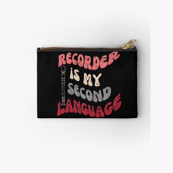 Item preview, Recorder is my second language - retro - vintage designed and sold by piesdesignart.