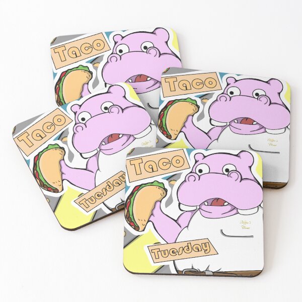 Item preview, Taco Tuesday Hippo designed and sold by HipposCloset.