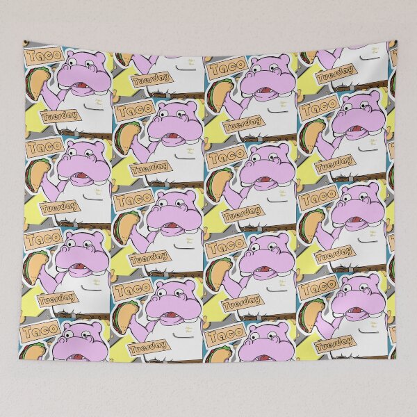 Item preview, Taco Tuesday Hippo designed and sold by HipposCloset.
