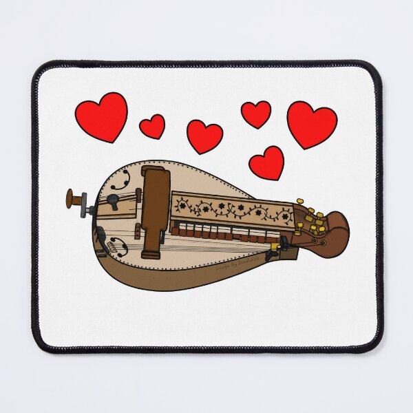 Item preview, Valentines Hurdy Gurdy Gurdyist Wedding Musician designed and sold by doodlerob.