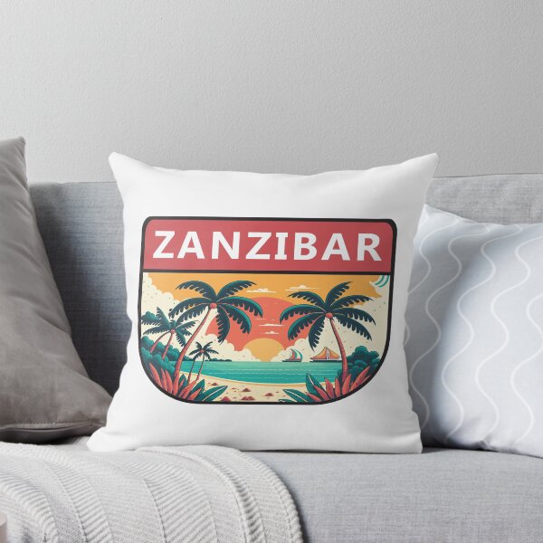 Item preview, Zanzibar Tanzania Retro Emblem designed and sold by KrisSidDesigns.