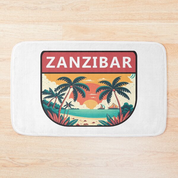 Item preview, Zanzibar Tanzania Retro Emblem designed and sold by KrisSidDesigns.