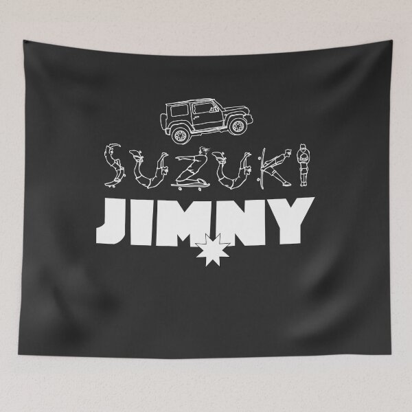 Item preview, Skater Suzuki Jimny Typography Line Drawing designed and sold by stoicjimny.