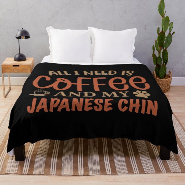 Item preview, All I Need is Coffee and My Japanese Chin - Dog designed and sold by CJC Designs.