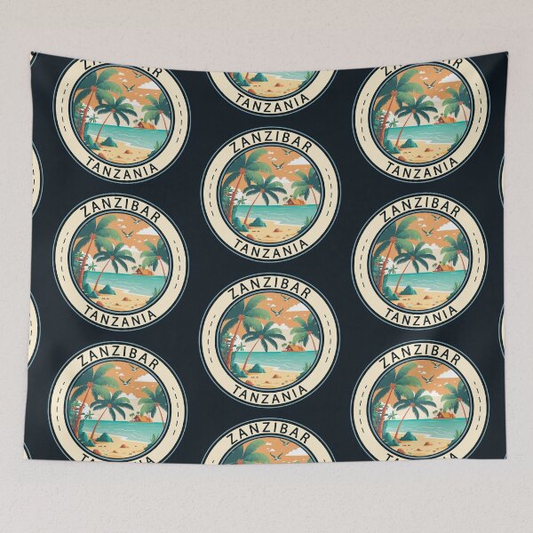 Item preview, Zanzibar Tanzania Hut Badge designed and sold by KrisSidDesigns.