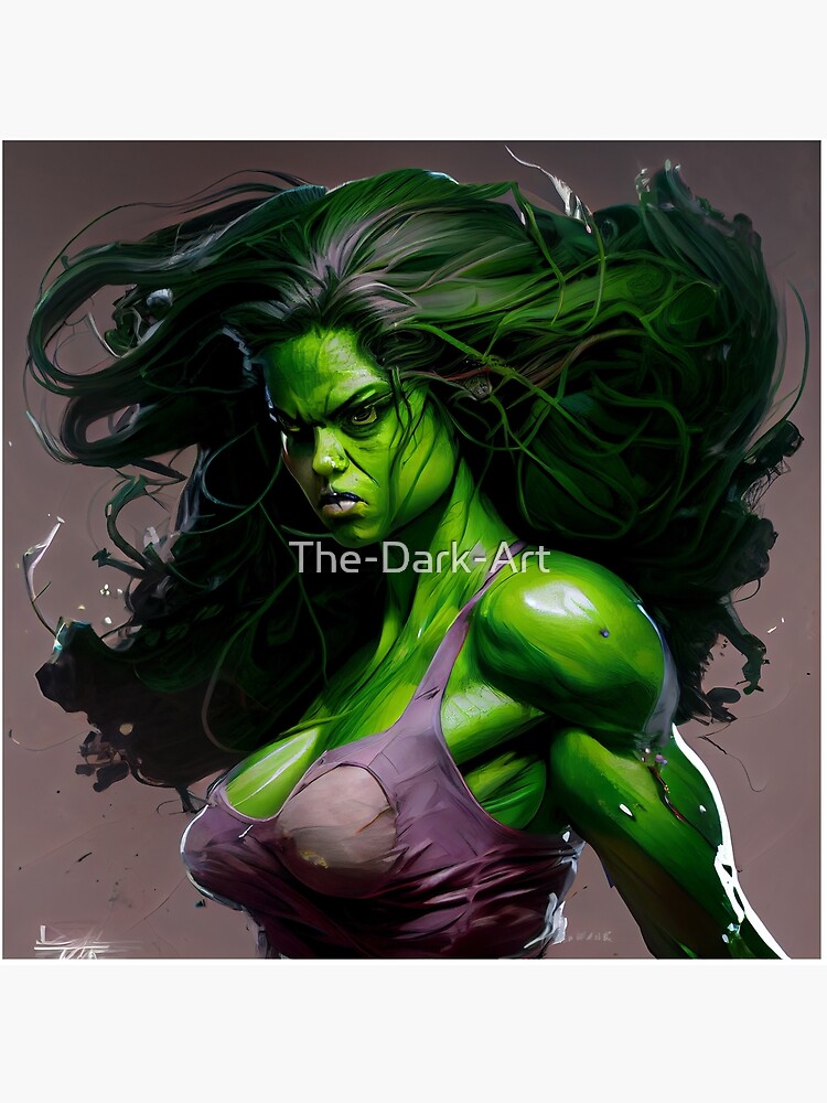 She-Hulk Sexy Girl Art Board Print for Sale by DonnellHoux