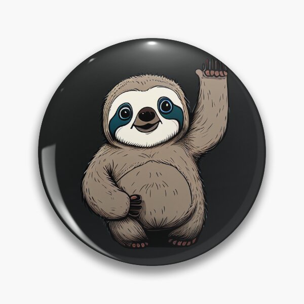Item preview, Waving Sloth designed and sold by colorexz.