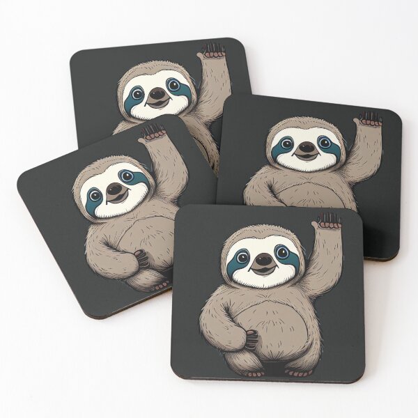 Item preview, Waving Sloth designed and sold by colorexz.