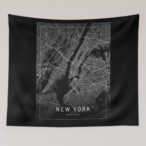 Item preview, New york map designed and sold by theFlinx.