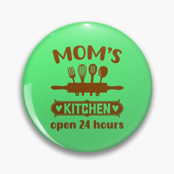 Item preview, Mom's Kitchen Open 24 Hours, Funny Kitchen Quote, Cooking Quote, Cooking Mama designed and sold by DesignHouse07.