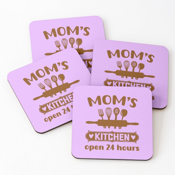 Item preview, Mom's Kitchen Open 24 Hours, Funny Kitchen Quote, Cooking Quote, Cooking Mama designed and sold by DesignHouse07.