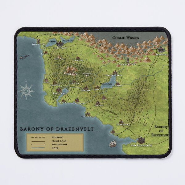 Item preview, Map of Local Region [Drakenvelt] designed and sold by LegaciesLARP.