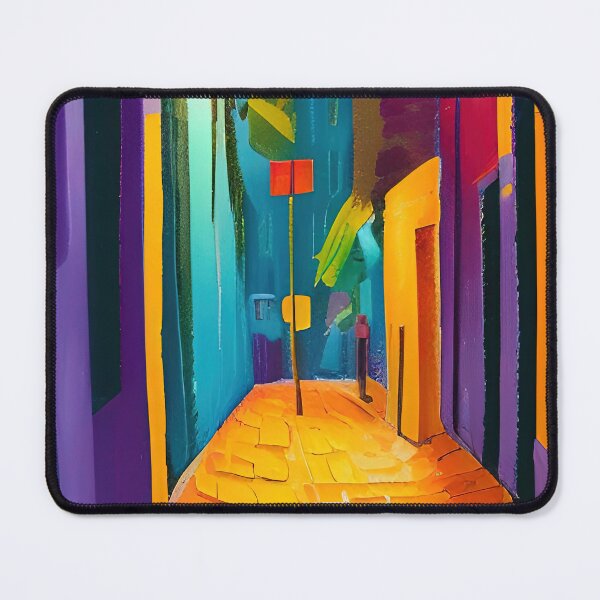 Item preview, Colourful Narrow Street at Night designed and sold by Arkneer.