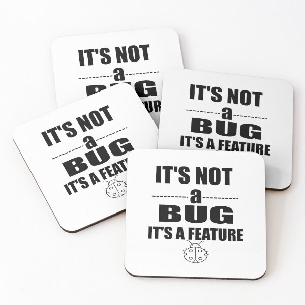 Item preview, Funny IT Professional Programmer Apparel, cute It's Not A Bug It's A Feature' Design for Computer Geeks designed and sold by stapodstore.