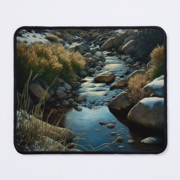 Item preview, Small Stream in Winter, Serenity designed and sold by UbeeU-Pixels.