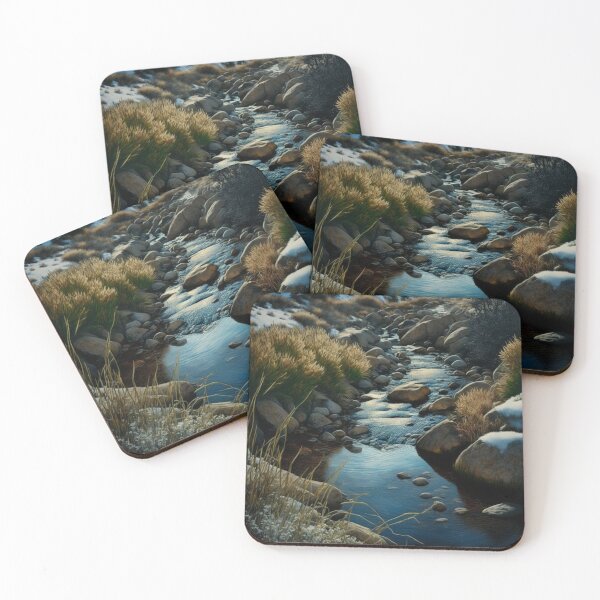 Item preview, Small Stream in Winter, Serenity designed and sold by UbeeU-Pixels.