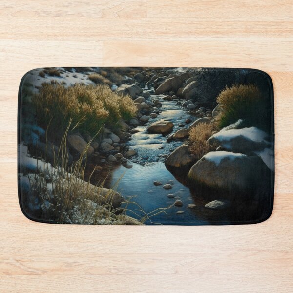 Item preview, Small Stream in Winter, Serenity designed and sold by UbeeU-Pixels.