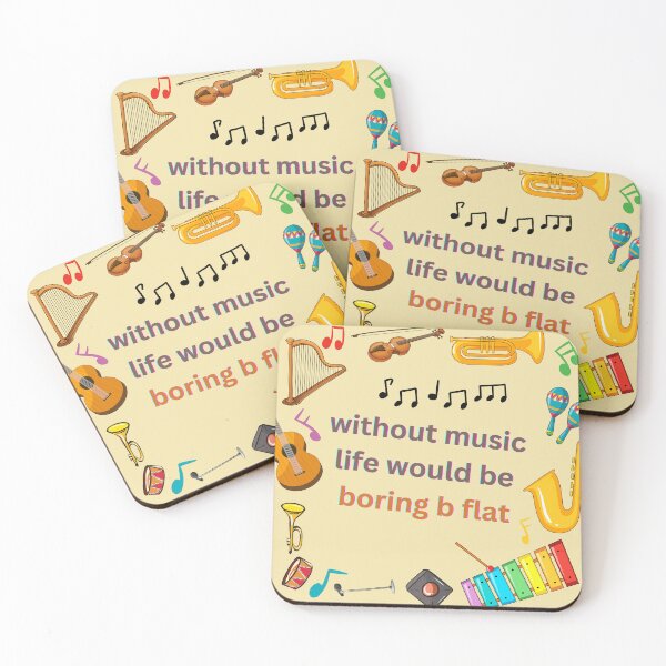 Item preview, without music life would be boring b flat designed and sold by LGMmugsdesign.