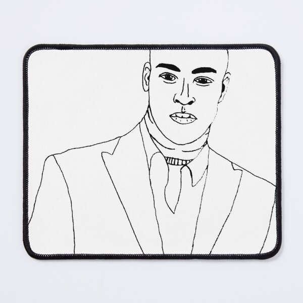 Item preview, Hot Business Man Line Art Drawing Minimalist Afro Art designed and sold by gyrate.