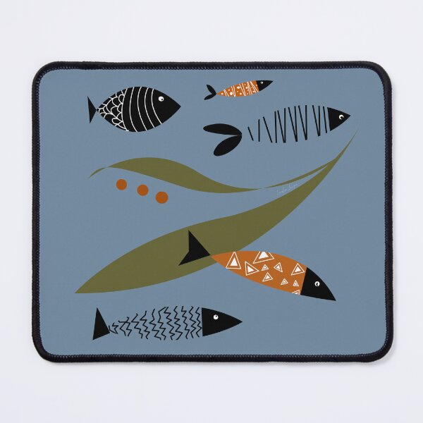 Item preview, Retro 50’s ocean scene for wild open water swimmers, deep sea divers. Caroline Laursen Original designed and sold by Caroline Laursen.