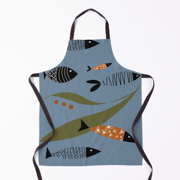 Item preview, Retro 50’s ocean scene for wild open water swimmers, deep sea divers. Caroline Laursen Original designed and sold by Caroline Laursen.