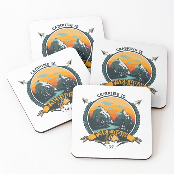 Item preview, CAMPING IS FREEDOM designed and sold by HomeCoquette.