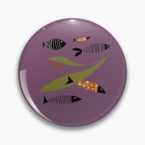 Item preview, Retro 50’s ocean scene for wild open water swimmers, deep sea divers.  Caroline Laursen Original designed and sold by Caroline Laursen.
