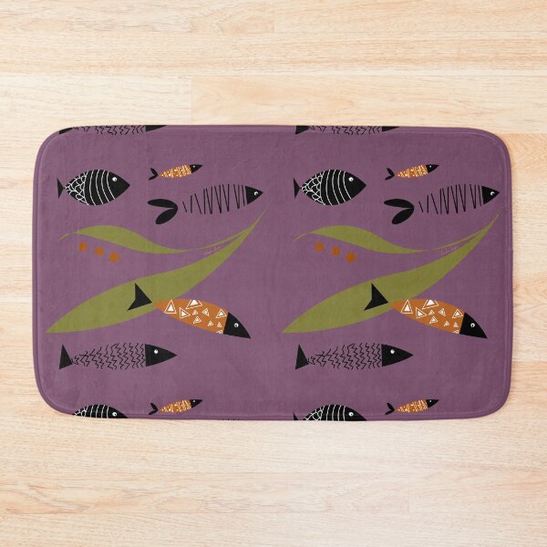 Item preview, Retro 50’s ocean scene for wild open water swimmers, deep sea divers.  Caroline Laursen Original designed and sold by Caroline Laursen.