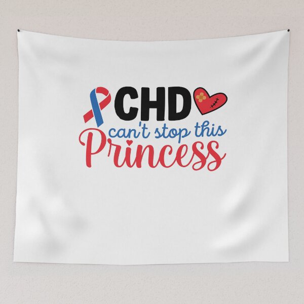 Item preview, Congenital Heart Disease Awareness | CHD Can't Stop This Princess | CHD Heart Warrior Gift designed and sold by AMINE  ★★★★★.