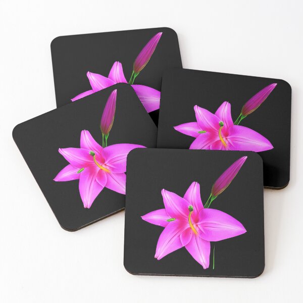 Item preview, Pink lily flower designed and sold by gramizzia.