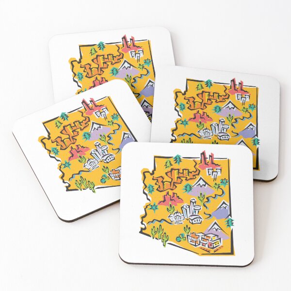 Item preview, Arizona Map designed and sold by jeff-jones.